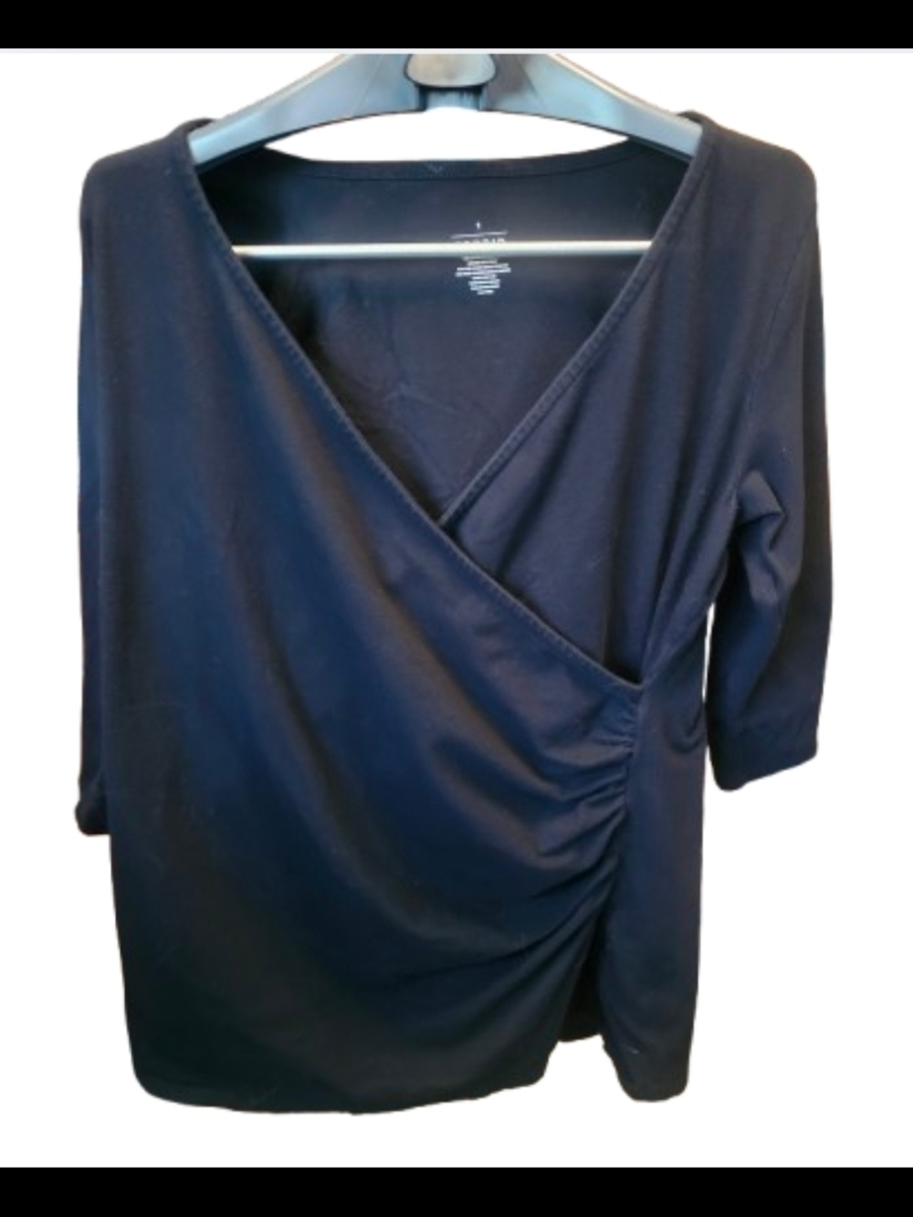 torrid Black Wrap-Style Ruched Tunic